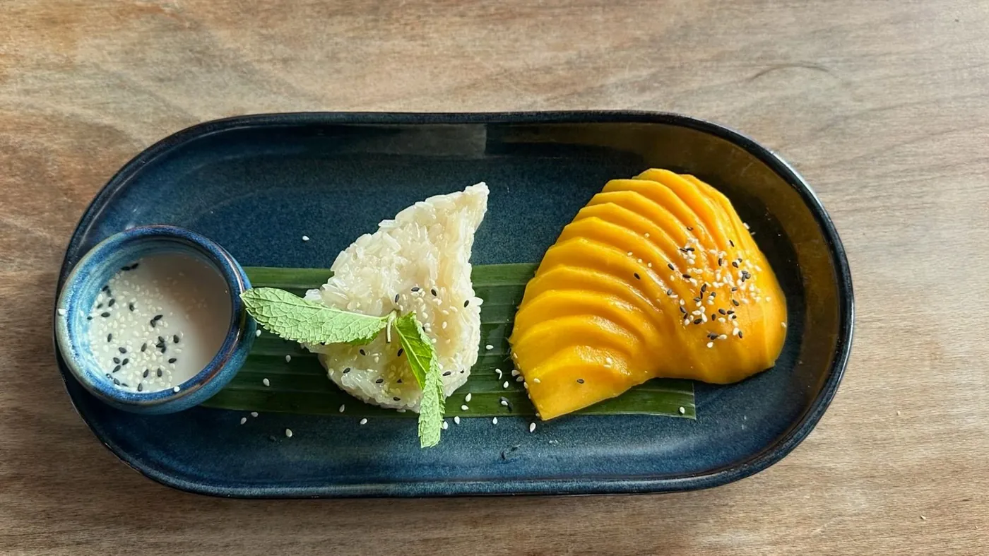 Riz gluant à la mangue